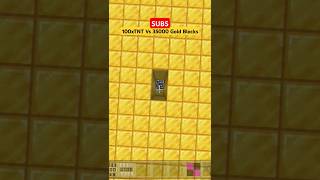 100xTnt Vs 35000 Gold Blocks  Minecraft [upl. by Shea]