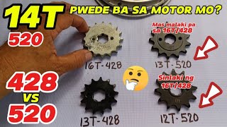 14T520 PWEDE BA SA MOTOR MO SPROCKET COMBINATION [upl. by Ahtnicaj]