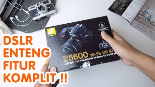 Unboxing Nikon d5600  Kamera DSLR Serasa Mirorrless [upl. by Adhamh]