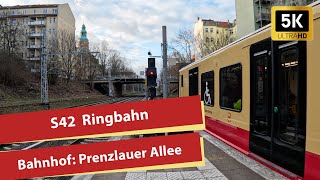 SBahn Berlin BR 483484 Ausfahrt Prenzlauer Allee als S41 Ringbahn [upl. by Curt]