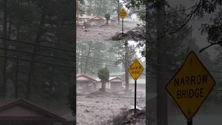 Dangerous Flash Flooding Again in Ruidoso New Mexico [upl. by Yralam]