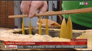 Vaska sveču liešana [upl. by Hairaza]