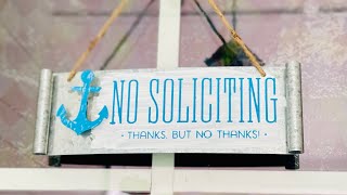 NO SOLICITING DIY sign [upl. by Milewski113]