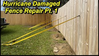 Privacy Fence Repairs Part 1 [upl. by Vary]