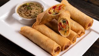 Vegetable Egg Rolls  Fried or Baked [upl. by Ernst]