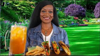 Ranchero Fajita steak tacos Mukbang  HOT TOPICS [upl. by Naget552]