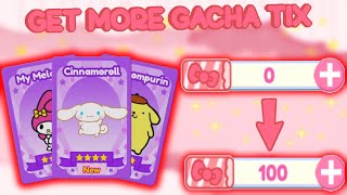 Get More Gacha Tix  Roblox My Hello Kitty Cafe Gacha Tix  Riivv3r [upl. by Renrag]