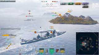 World of Warships  Los Andes in 3vs3 Brawl  121k damage [upl. by Ojytteb]