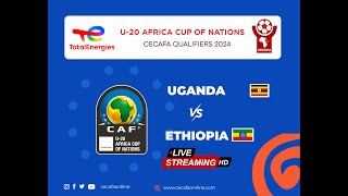 Uganda vs Ethiopia Live  U20 Africa Cup of Nations AFCON CECAFA Qualifiers 2024 [upl. by Normac]