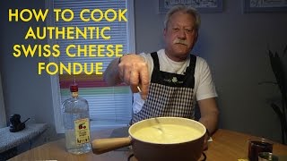 How to Make a Swiss Gruyere Cheese Fondue [upl. by Marquardt]