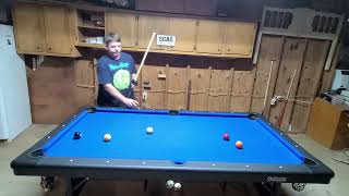 Running a rack on a 7 GoSports Pool Table [upl. by Bollay]