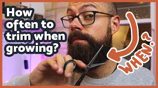 How often to trim beard when growing it out  Keep it SIMPLE [upl. by Verena]