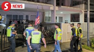 GISB probe Police inspect homes of GISB members in Rawang [upl. by Kafka]