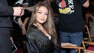 Victorias Secret Fashion Show 2018 Gigi Hadid Backstage Interview Exclusive [upl. by Trainor425]