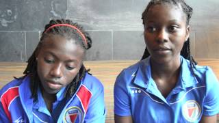 Haiti WNT interviews Batcheba Louis amp Nerilia Mondesir [upl. by Telfer]