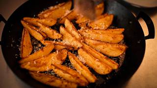 OvenBaked Potato Wedges with Spicy Green Magic Dip [upl. by Llatsyrk]