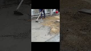 manual cement mortar screed  Building a Classic House build construction [upl. by Aloiv]