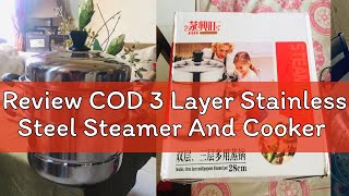 Review COD 3 Layer Stainless Steel Steamer And Cooker [upl. by Shulamith383]