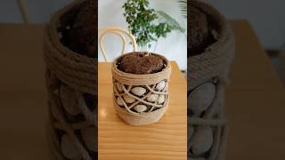 DIY flowerpot diy handcraftdiys handmadehome [upl. by Ree]