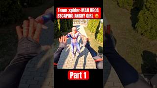 SPIDER MAN TWINS BROS FRAMED REAL SPIDER MAN spiderman shorts angrygirl [upl. by Shute411]