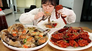 간장게장 VS 양념게장 오늘은 둘 다 먹자 침고이는 게장 먹방🦀Ganjang Gejang amp Yangnyeom Gejang MUKBANG [upl. by Kimball]