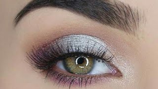 Soft Silver black Eye Makeup ll Walima Eyes Makeup ll makeup tips ll [upl. by Jankey]