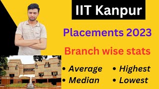 IIT Kanpur Placements 2023🔥  Branchwise stats😍 [upl. by Savdeep]