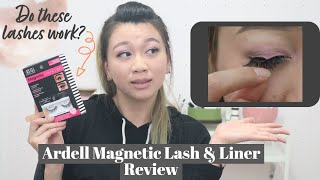 How well do the Ardell magnetic liner amp lash work Magnetic eyelash review and tryon [upl. by Aoht]