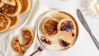 Classic English Crumpets Recipe [upl. by Ignazio]