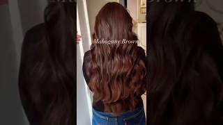 Mahogany brown hair colour shade shorts [upl. by Namdor]