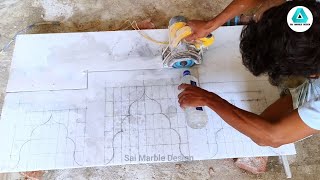 How To Puja Marble Mandir Arch Cutting  Marble Mandir Arch Cutting Keise Kerna  Marble Design [upl. by Aymer]