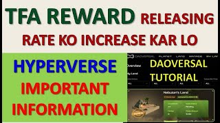 Hyperverse Important Information  Star daoversal Tutorial  How to Recovr your amount from daoversa [upl. by Yssirk]