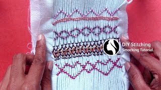 DIY Stitching Tutorial for Beginners  02  Smocking Patterns [upl. by Leunamesoj]