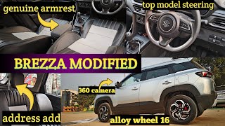 NEW BREZZA LXI MODIFIED 2024 ✅BREZZA LXI MODIFIEDS ✅ AUTO WORLD CAR accessoriessonu9xvlog brezza [upl. by Hodgkinson]