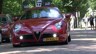 Alfa 8C Competizione  REDLINE REVS  LOUD Accelerations  Detailshots [upl. by Eon]