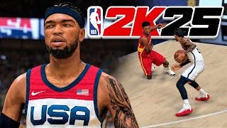 NBA 2K25 MyCAREER  FIBA World Cup Finals  INSANE ANKLE BREAKER [upl. by Gine]