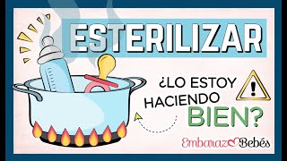 Cómo ESTERILIZAR los BIBERONES y CHUPETES ⚠️🍼 Correctamente para el bebé [upl. by Meekyh]