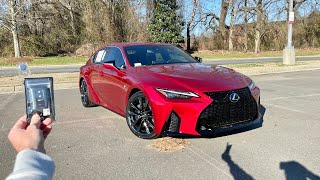 2024 Lexus IS 350 F Sport Start Up Exhaust Test Drive Walkaround POV and Review [upl. by Ahsiatal649]