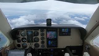 Instrument Departure Through Layer in Beech Bonanza ATC Audio [upl. by Yelahc]