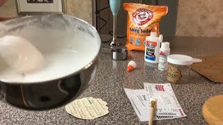 DIY Gesso  baking soda glue white paint and water [upl. by Patnode879]