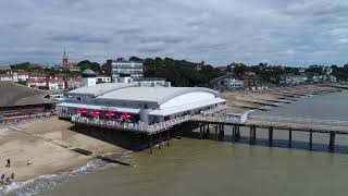 The new Felixstowe pier by air [upl. by Ddarb180]