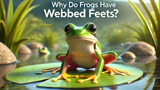 Why Do Frogs Have Webbed Feet  Frogs Webbed Feet Adaptation [upl. by Haisa]