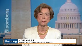 Tariffs Will Hurt US and China Workers ExTrade Rep Hills Says [upl. by Jamieson937]