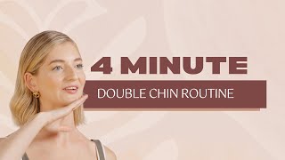 4Minute Double Chin Routine  Face Fitness Facial Fitness Facial Yoga [upl. by Bortz]