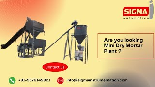 Mini Dry Mortar Plant  sigmaautomation minidrymortarplant [upl. by Bigford]