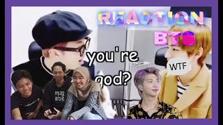 REACT TO  Namjoon being done with bts english  Indonesia reaction [upl. by Anawed]