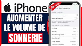 Comment Augmenter Le Volume De Sonnerie iphone  En 2025 [upl. by Nortal409]