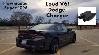 WANT YOUR V6 LOUD Flowmaster Super 10 on 2018 Dodge Charger Sxt Plus [upl. by Limaj]