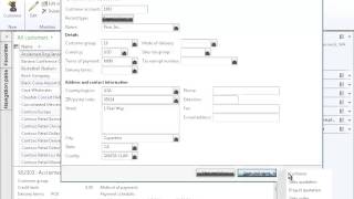 Dynamics AX 2012  Customer [upl. by Ylremik]