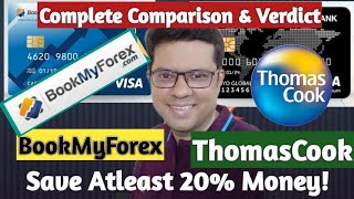 Book My Forex Vs Thomas Cook  Best Online Currency Exchange  Buy Sell Forex Online  BookmyForex [upl. by Mullane134]